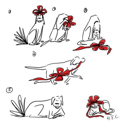 Christmas Puppy Bow
