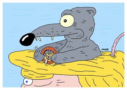 Rat Driving Trump