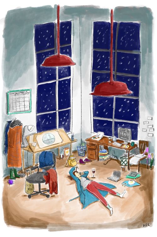 Studio in December