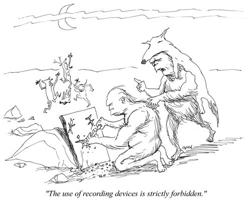 "The use of recording devices is strictly forbidden."