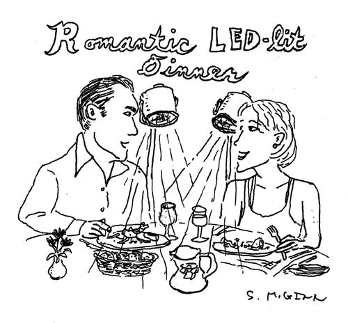 Romantic LED-lit Dinner