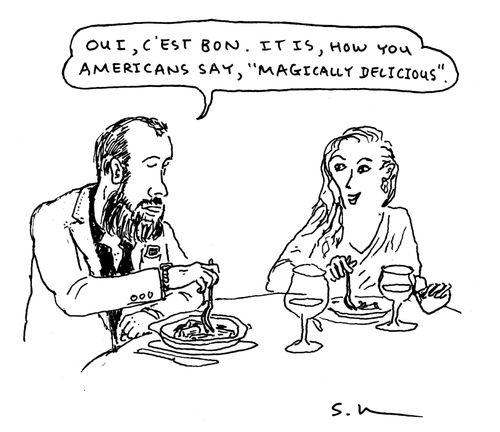 "Oui, c'est bon. It is, how you Americans say, 'Magically Delicious'."