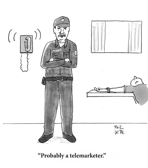 "Probably a telemarketer."
