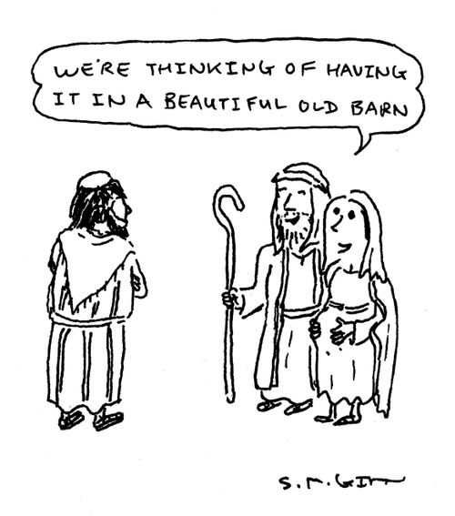 "We're thinking of having it in a beautiful old barn."