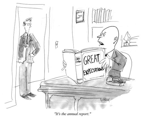 "It's the annual report."