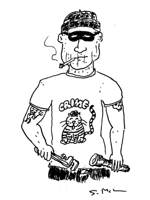 "CRIME" t-shirt 