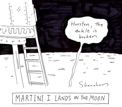 Martini I lands on the moon