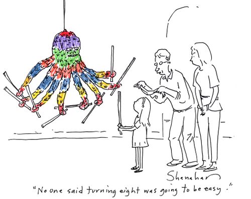 "No one said turning eight was going to be easy."