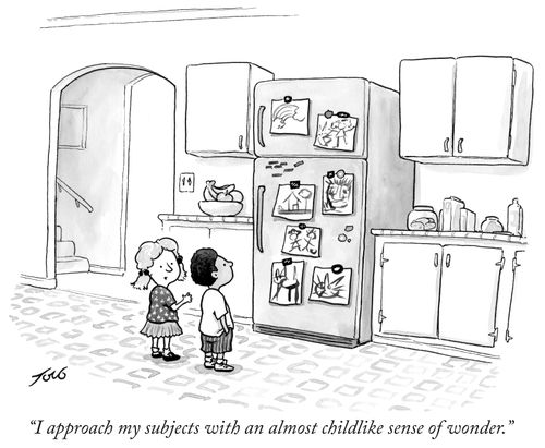 "I approach my subjects with an almost childlike sense of wonder."