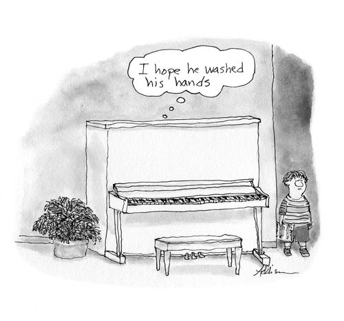 "I hope he washed his hands."