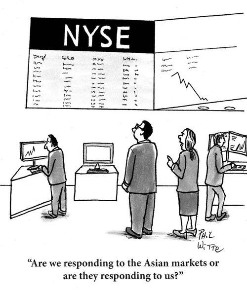"Are we responding to the Asian markets or are they responding to us?"