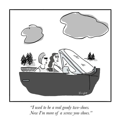 "I used to be a real goody two-shoes. Now I'm more of a screw you-shoes."
