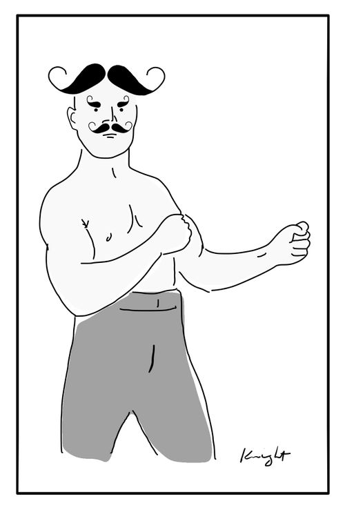 Handlebar Moustache Man