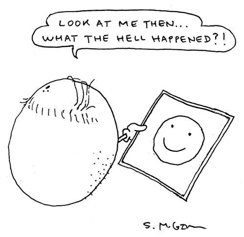"Look at me then... What the hell happened?"