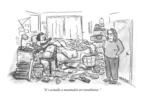 "It's actually a maximalist art installation."