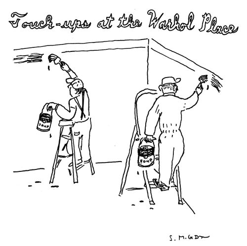 Touch-ups at the Warhol place 