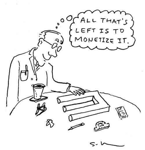 "All that's left is to monetize it."