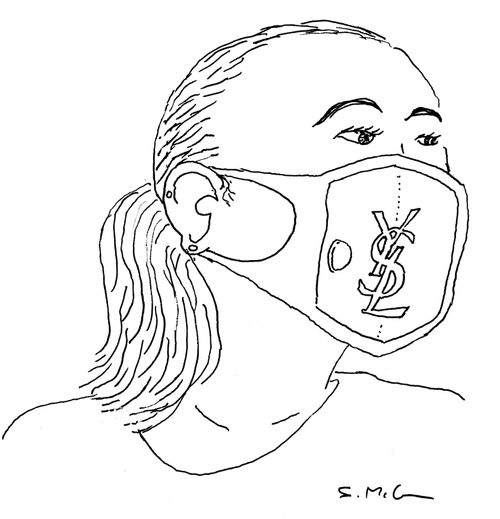 Yves Saint Laurent face mask 