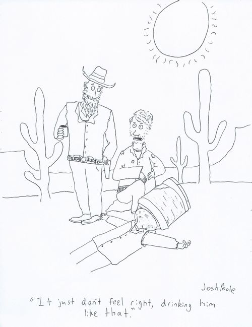 "It just don't feel right, drinking him like that."