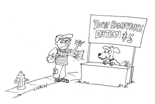 Your homework eaten $5