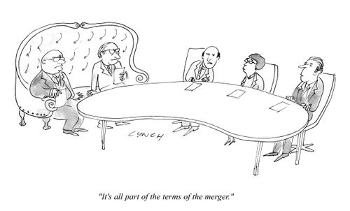 "It's all part of the terms of the merger."