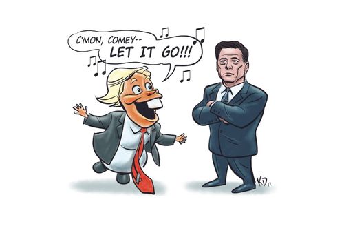 "C'mon, Comey – let it go!!!"