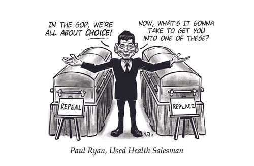 Paul Ryan, used health salesman