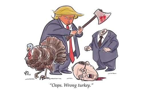 Trump, Giuliani: oops, wrong turkey