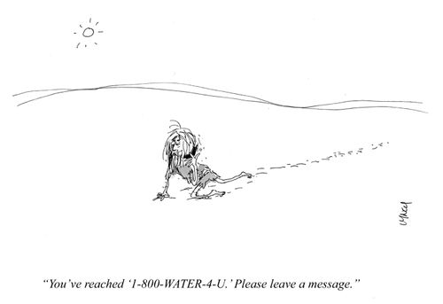 "You've reached '1-800-WATER-4-U.' Please leave a message."
