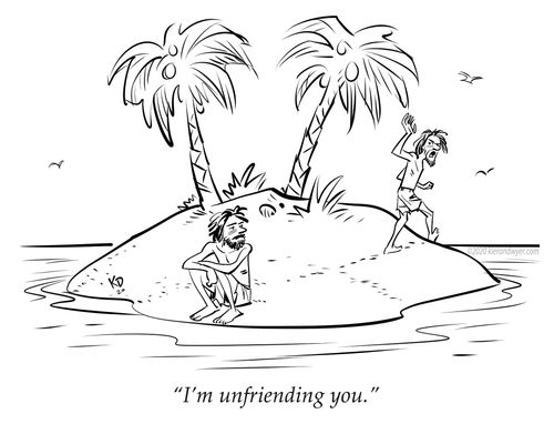 "I'm unfriending you."