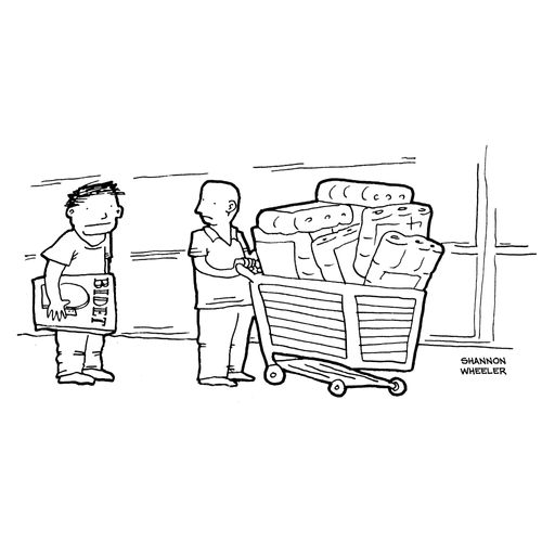 Panic buying toilet paper