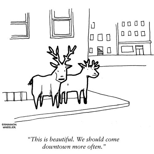 "This is beautiful. We should come downtown more often."