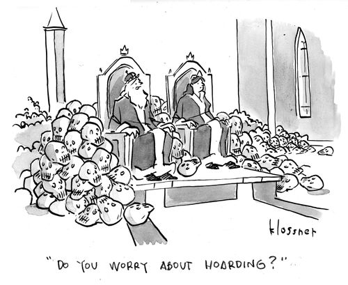 "Do you worry about hoarding?"