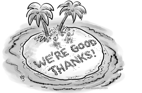 Desert Island in Coronavirus Times: We're Good Thanks!