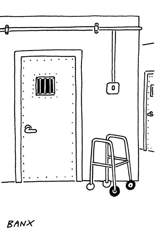 Walking frame left out