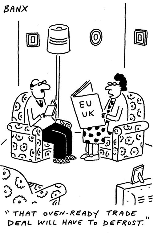 "That oven-ready trade deal will have to defrost."