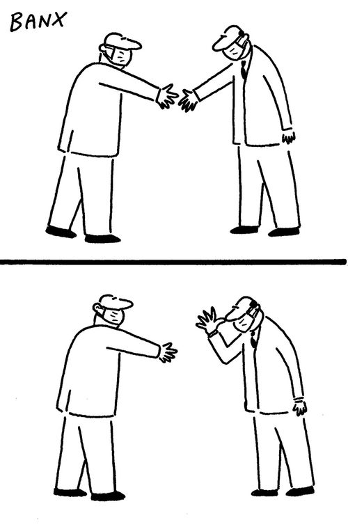 Refusing to shake hands