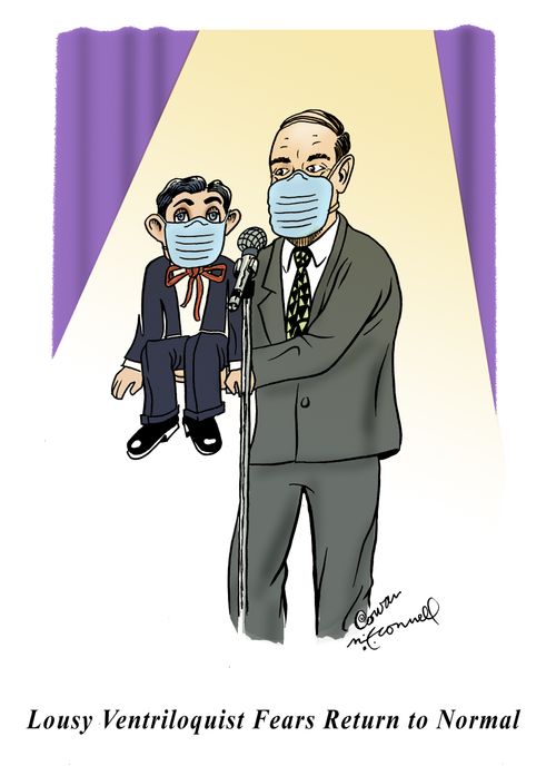 Lousy Ventriloquist Fears Return to Normal