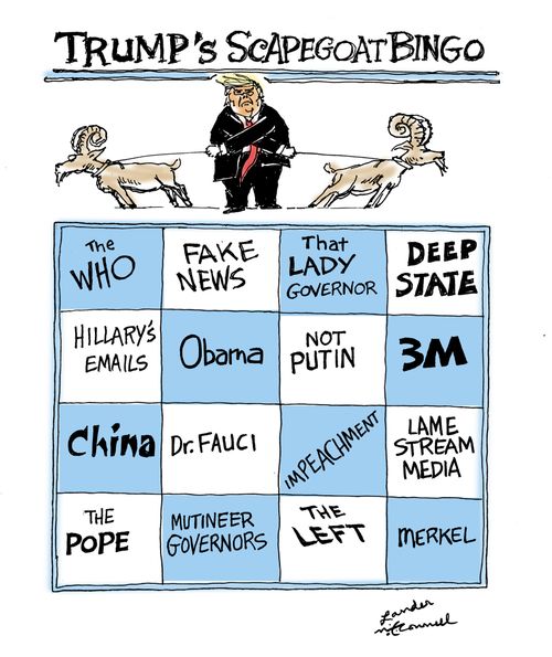 Trump's scapegoat bingo