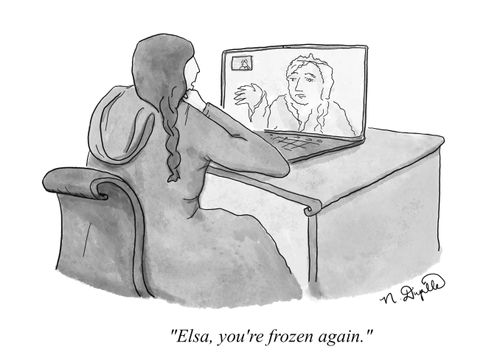 "Elsa, You're Frozen Again."