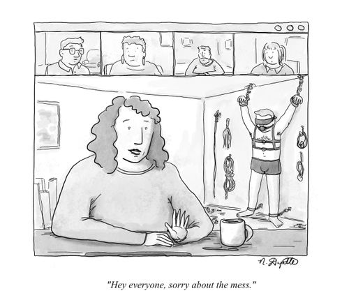 "Hi everyone, sorry about the mess."