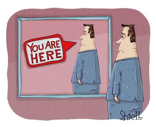 "You Are Here" sign