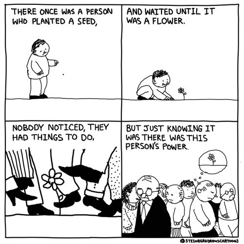 There once was a person who planted a seed