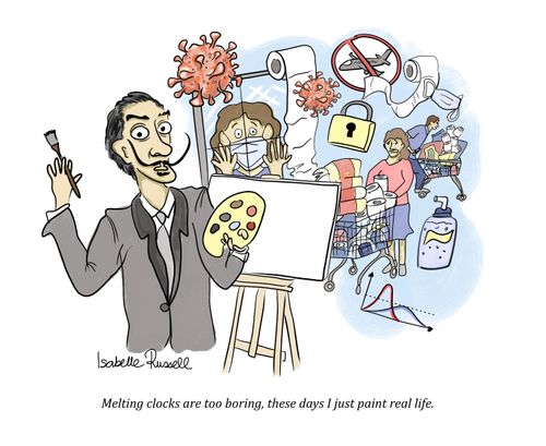 "Melting clocks are too boring, these days I just paint real life."