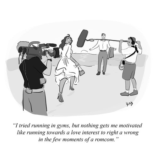 "I tried running in gyms, but nothing gets me motivated like running towards a love interest...."