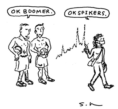 "OK Boomer.", "OK Spikers."