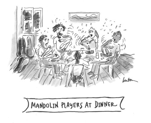 Mandolin Players At Dinner
