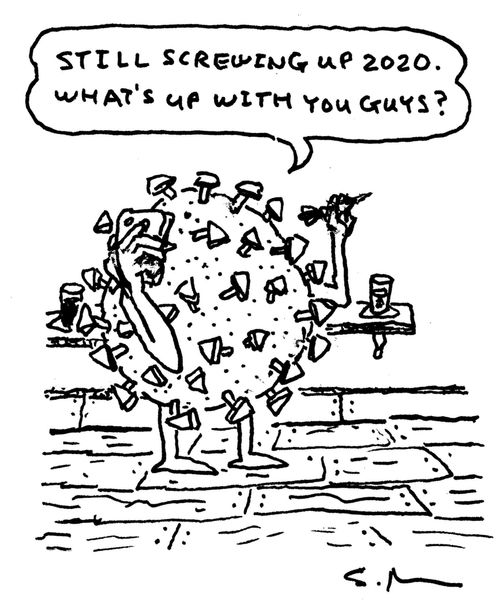 "Still screwing up 2020. What's up with you guys?"