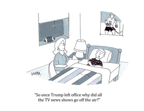"So once Trump left office why did all the TV shows go off the air."
