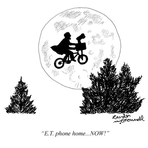 "E.T. phone home... Now!"